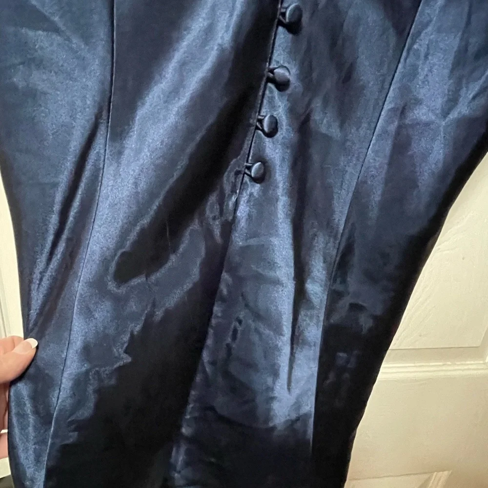 80’s VINTAGE LINGERIE & CO. Women’s Navy Button Up Slip Size XXL